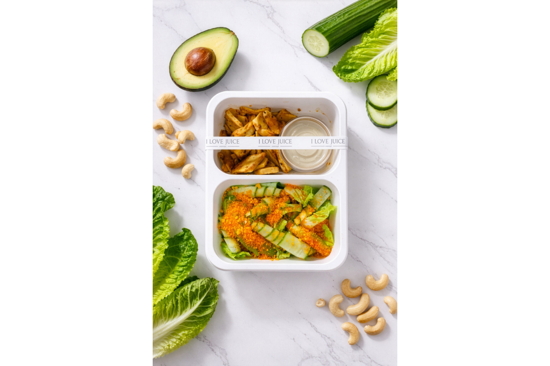 Wegański bowl Cesar 500 kcal